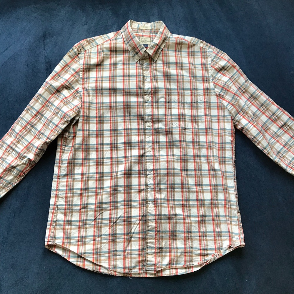J Crew‎ Classic Fit Check Plaid Button Down Shirt